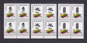 Lithuania Litauen 1992 Olympic Games Summer Winter Sc422/4 Mi496/8 3v Set MNH x4 - Picture 1 of 1