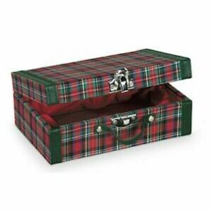 American Girl Molly's Plaid Suitcase - BRAND NEW Never Removed From BURGUNDY BOX