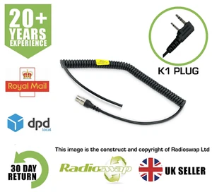 RADIOSWAP EAR PROTECTION DOWNLEAD FITS KENWOOD NX320 NX1300 NX3320 TWO WAY RADIO - Picture 1 of 6