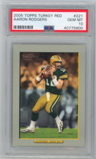 2005 Aaron Rodgers Topps Turkey Red #221 - Rookie Card RC - PSA 10