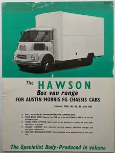 Original Hawson Box Van For Austin/Morris FG Chassis Cabs c 1966, FGK 40 - 100 - Picture 1 of 2