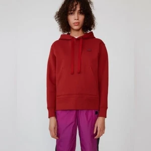 Acne Studios Ferris Face Hoodie Sweatshirt Red - Picture 1 of 10
