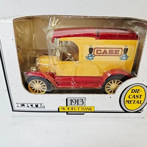 Ertl Case 1913 Ford Model T Delivery Truck Car Bank Die Cast Metal 1/25 USA Made - Picture 1 of 13