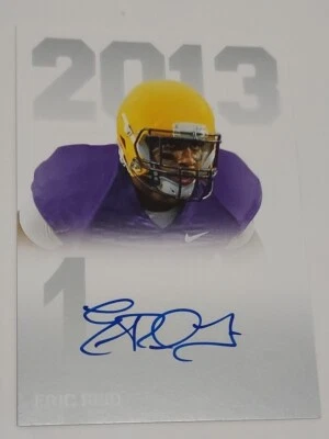 Tarjeta de novato Eric Reed #PPS-ER autógrafo automático 2013 Press Pass LSU Tigers, 49ers Foto 1 de 4