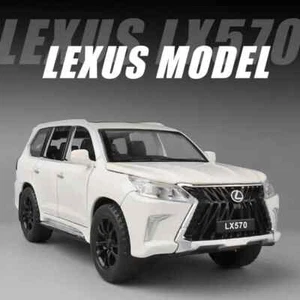 1:32 LEXUS lx570 Diecast Alloy Model Car Toy Vehicle with Sound & Light Kid Gift - Picture 1 of 24