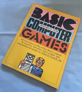BASIC Computer Games Microcomputer Edition 1978 Programming Book by David H. Ahl - Imagen 1 de 3