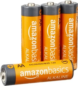 Amazon Basics 4 Pack AA High-Performance Alkaline Batteries, 10-Year Shelf Life - Picture 1 of 3