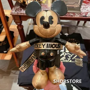 Disney Mickey Mouse Bolso Bandolera Color Negro Dorado Shanghai Disneyland - Imagen 1 de 2