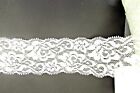 Light Ivory Elastic Lace 1.5" inches- Stretch Lace for Lingerie or Apparel