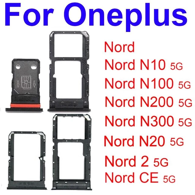 Bandeja SIM de fabricante de equipos originales ranura para soporte para tarjeta MicroSD para OnePlus Nord N20 5G N10 5G N100 N200 Foto 1 de 1