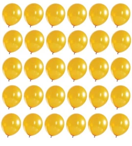 12" Shinny Metallic Latex Helium Balloons (Gold) (30 Pack) + 30 Rose Gold FREE - Picture 1 of 1