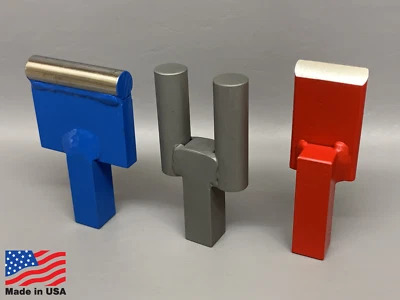 7/8" Hardy Tool Lot - Bending Fork, Bottom Fuller, Hot Cut Blacksmith Anvil Vise - Image 1 of 4