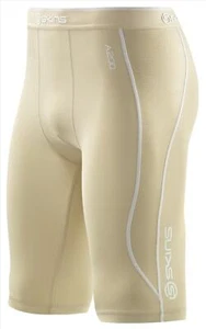 SKINS A200 MENS COMPRESSION HALF TIGHT - FLESH HOT BARGAIN - Picture 1 of 2