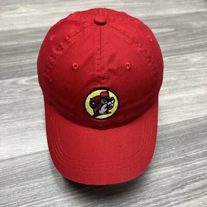 Buc-ee's Hat Baseball Cap Red Logo Youth / Women Smaller Head Promo Travel Gas - Picture 1 of 7