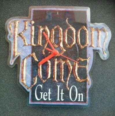 KINGDOM COME CLOCK Shaped Picture Disc Vinyl Record SD63 Rock Band Wall CLOCK 12 - Image 1 of 4