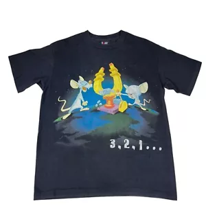 Vintage Gaint by Tee Jays Mens Short Sleeve Pinky and the Brain Graphic T-Shirt - Picture 1 of 14