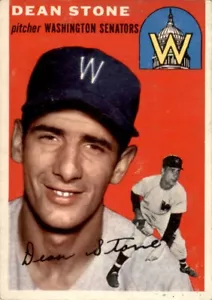 1954 Topps #114 Dean Stone RC Washington Senators VG - Picture 1 of 2
