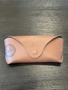 Ray Ban Brown Leather Sunglasses Empty Case Approx 6”x3” - Picture 1 of 4