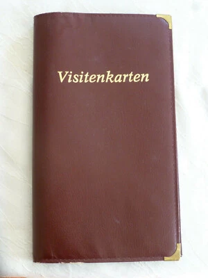 Visitenkarten Album, Mappe, bordeaux rot - Bild 1 von 3