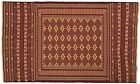 Afghan Mushwani Kilim Carpet Hand Woven 120x200 Red Geometric Pattern Oriental