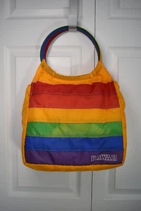 Vintage Victor Hawaii Rainbow Pride Insulated Travel Tourist Shoulder Bag 1970s - Picture 1 of 12