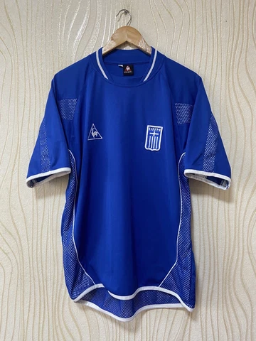 GREECE 2003 HOME FOOTBALL SHIRT SOCCER JERSEY LE COQ SPORTIF sz XL MEN BLUE Cover
