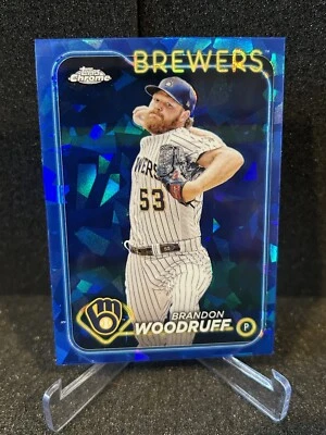 Brandon Woodruff 2024 Topps Chrome Sapphire #103 Milwaukee Brewers - Image 1 of 2