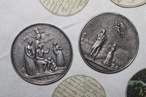 antiker Schraubtaler ,Hungertaler 1816/1817 - mit kleinen Grafiken & Texten - Bild 1 von 17