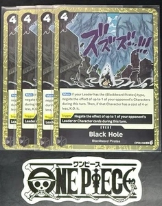 4 x One Piece OP09-098 UC Black Hole - English - PRB02 Foil - Playset - NM/M - Picture 1 of 1