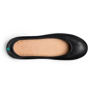 Tieks by Gavrieli Ballet Flats Black Leather Comfort Shoes Women's Size 7 - Picture 1 of 10