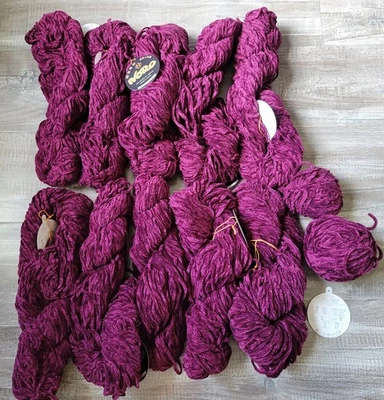 Noro Sumile Solid Purple Cotton Silk Chenille Bulky Yarn Lot Of 11 - Image 1 of 2
