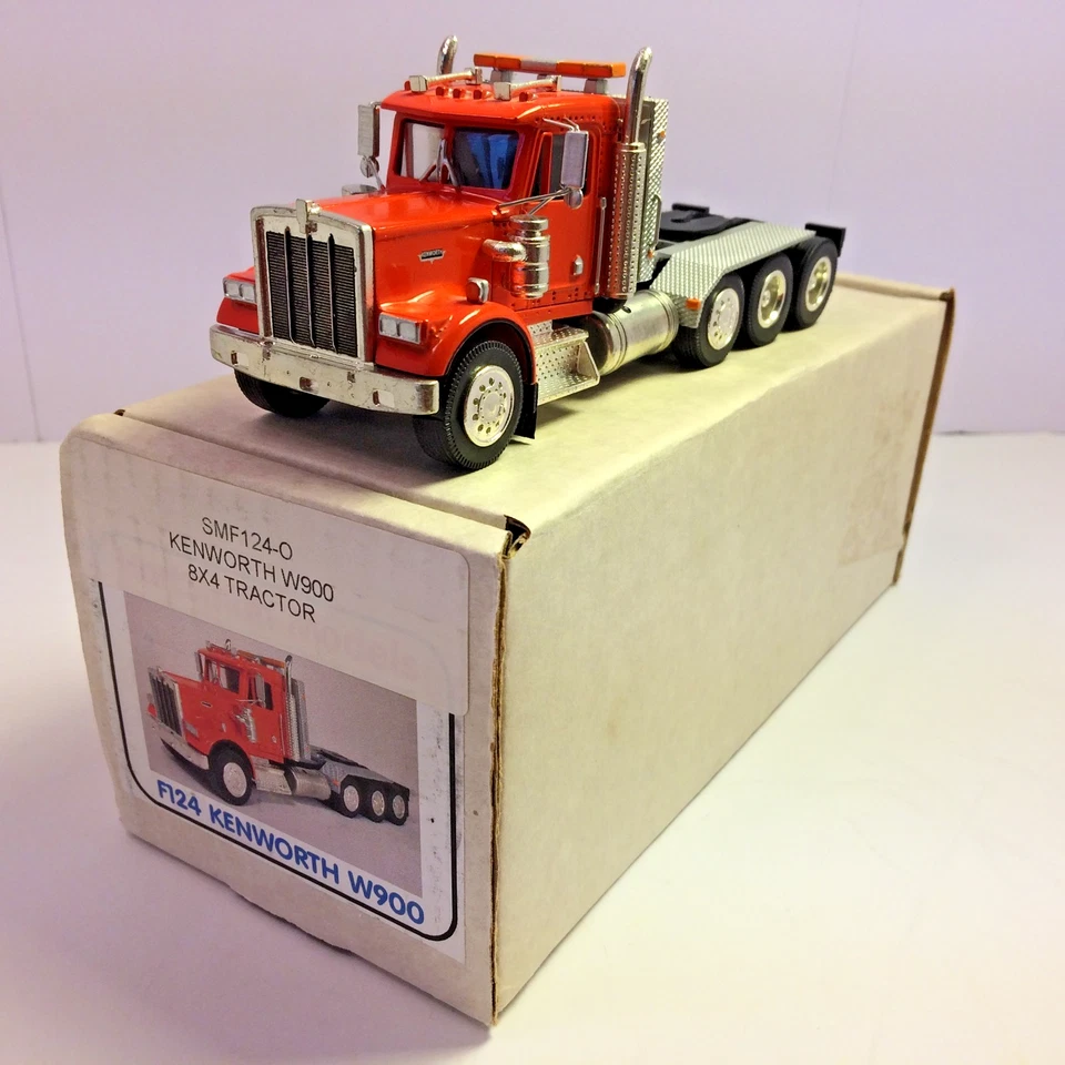 ASAM HartSmith F124 KENWORTH W900 8X4 TRACTOR 1:48 Orange -RARE- - Image 1 of 4