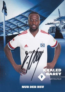 Khaled Narey Hamburger SV Autogrammkarte Saison 2020/2021 Original #FP458 - Picture 1 of 2