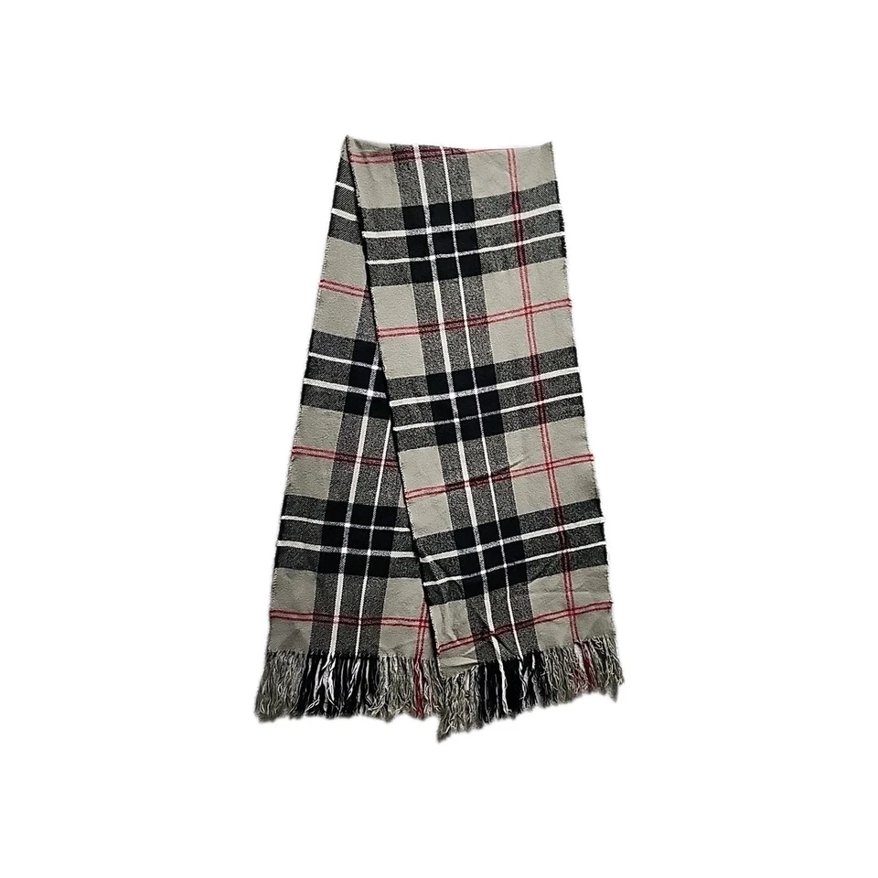 Y2K Hombre o Mujer DOCKERS GRIS CUADROS INVIERNO BUFANDA 61 X 11 pulgadas ¡BONITO! Foto 1 de 3