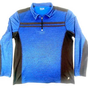 Fila Sport Sweatshirt Mens Extra Large Blue Athletic Wear Thrashed Destroyed - Picture 1 of 12