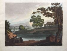 1806 Antique Aquatint Print: A View on the Humber after Cockin
