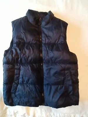 Old Navy Boys Kid Puffer Vest Size (8) Full Zip Insulated Black  - Image 1 of 4