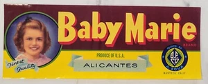 Label Baby Marie Bova Manteca California - Picture 1 of 1