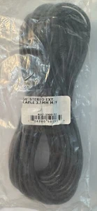 Audio Cable M/F 3.5mm - 50' - Black - Afbeelding 1 van 1