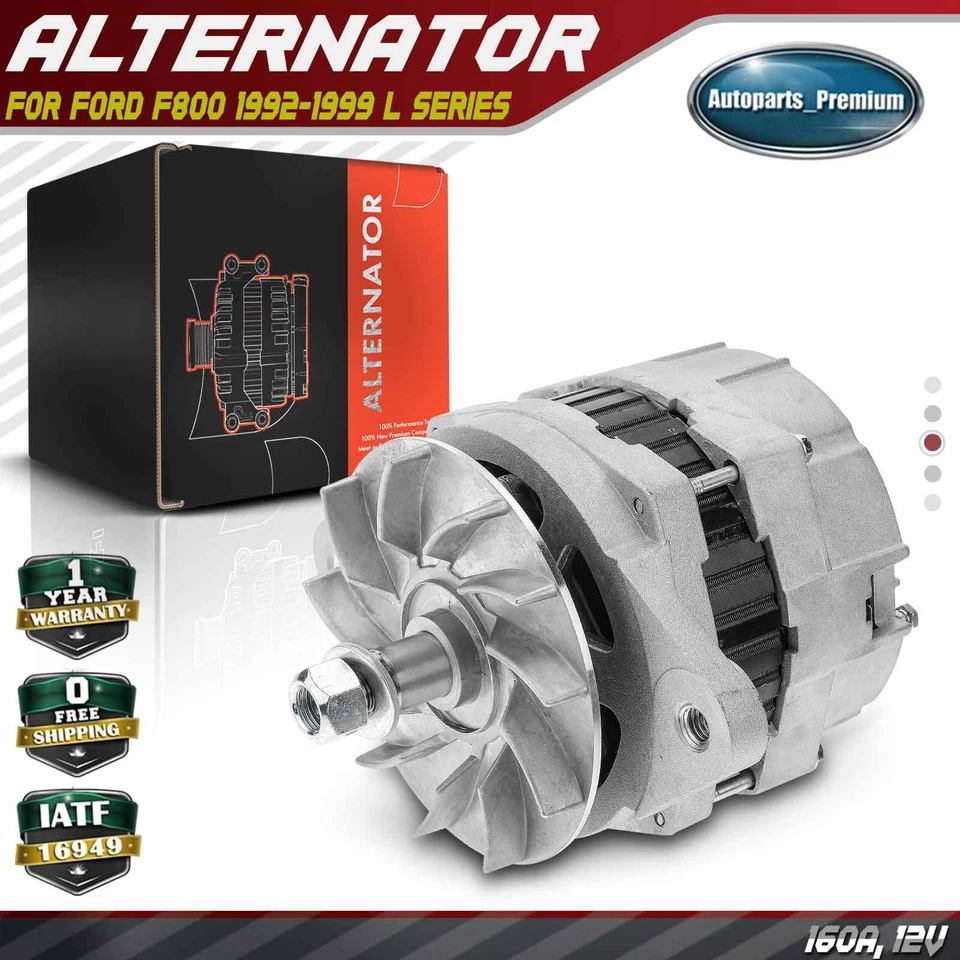 Alternador para Ford F-600 1993-1994 F-700 1993-1997 F-800 1992-1999 160A 12V CW Foto 1 de 4
