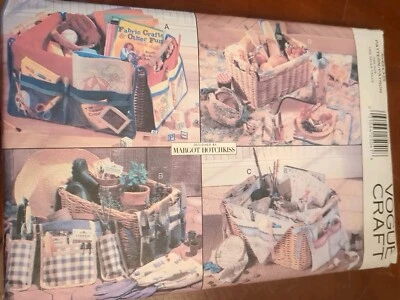 Vogue Craft Pattern #9605 Margot Hotchkiss Utility Basket Liners & Accessories - Image 1 of 4