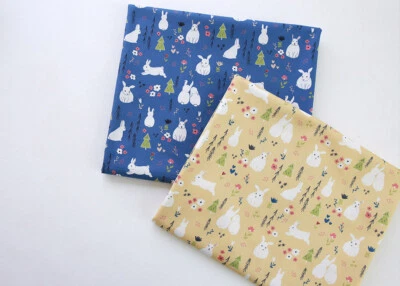 Tela estampada Animal Rabbit Bunny hecha en Corea por media yarda Foto 1 de 4