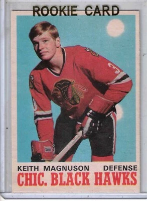 1970-71 OPC O-Pee-Chee Keith Magnuson original RC rookie card NM++ BLACKHAWKS - Image 1 of 2