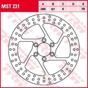 MST231 brake disc rigid Suzuki VS intruder 600 750 800 1400 87 - 00 - Picture 1 of 2