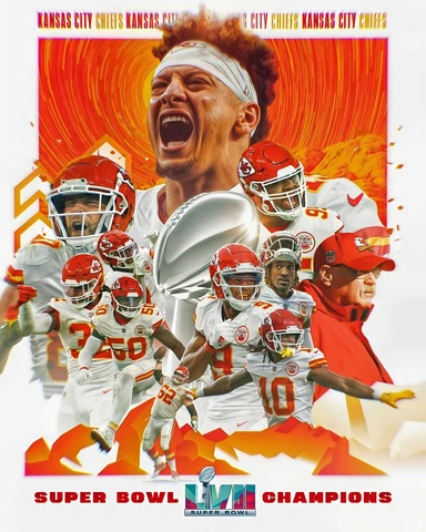 Kansas City Chiefs 2022 Super Bowl Champions  Poster  #1 Cover