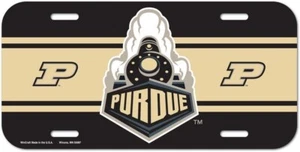 Purdue Boilermakers Plastic License Plate Tag Wall Sign USA SHIPPING - Picture 1 of 1