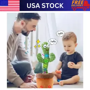 Interactive Dancing Cactus Plush Toy for Kids Talks, Sings, Glows & Repeats Fun. - Picture 1 of 9