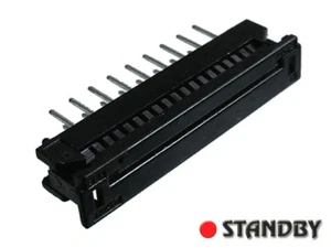 2pcs 1.0mm Pitch 18Pos ZIF Vertical Through hole Single-sided contact Slide lock - Imagen 1 de 2