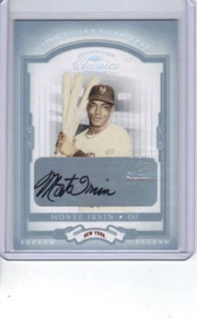 MONTE IRVIN 2004 Donruss Classics 1/1 Siglas significativas Autógrafo 1/1 de los Gigantes de Nueva York - Imagen 1 de 2
