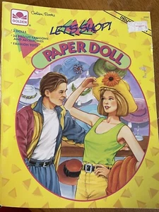 Let's Shop Paper Dolls Book Vintage Golden Books #2000 Deluxe Edition  1994